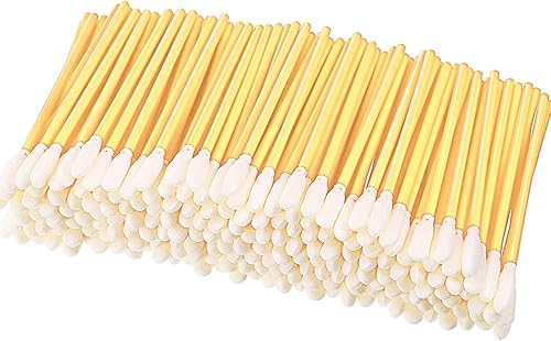 Chinco 200 piezas de hisopo de espuma para limpieza de hisopos de espuma para impresora de inyección de tinta, cabezal de impresión, cámara, lente