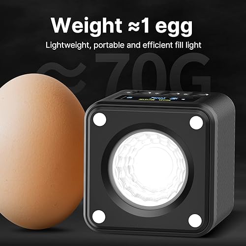 Miniatura 4 de Ulanzi L2 COB RGB - Luz de video LED, luz LED portátil a todo color de 360 para iluminación de cámara, mini luz magnética para juguete, stop motion