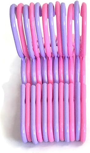 Miniatura 4 de Juego de (12) perchas de muñeca de (12) 6 de plástico lavanda y 6 rosas para ropa de muñeca de 18 pulgadas