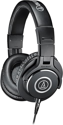 Audio-Technica M40x Professional Monitor Headphones Black - Single - Studio M40X Monitor Headphones