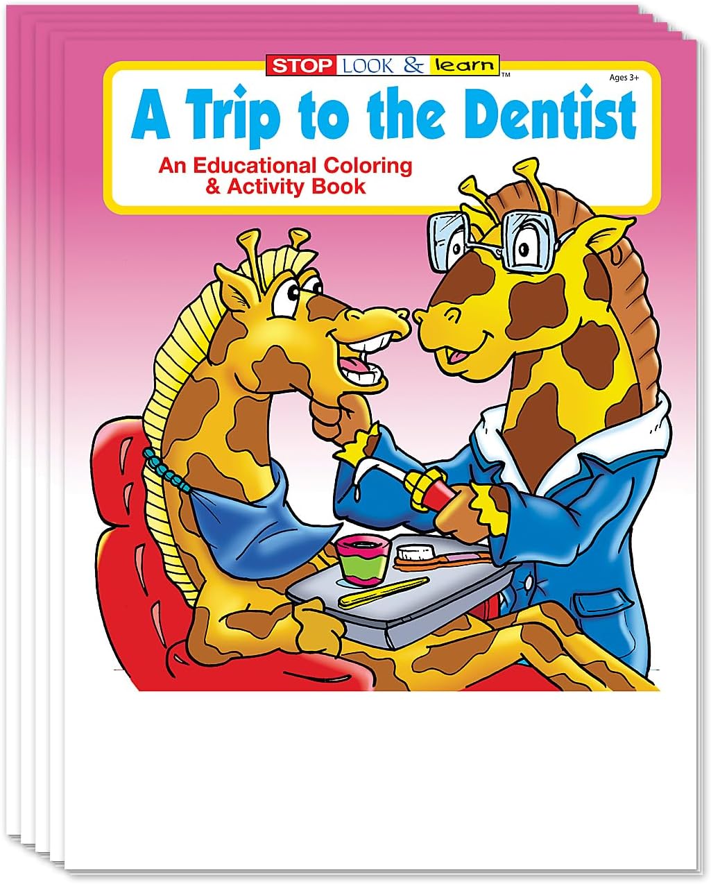 ZOCO – A Trip to the Dentist – Educational Coloring Books (25 Bulk Pack, Without Crayons) – Dentist Toys for Kids – Dental Office Supplies