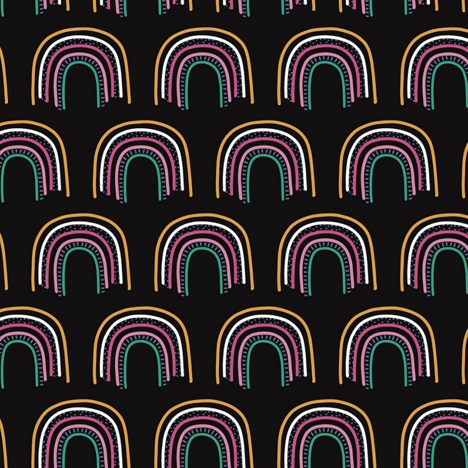 Briartw 10 Sheets Polymer Clay Transfer Paper - Neon Rainbow Arches Pattern - Per Sheet 5.82 x 3.93 inch - Water-Soluble Transfer Sheets Disposable Stickers for DIY Clay Jewelry Earrings Making
