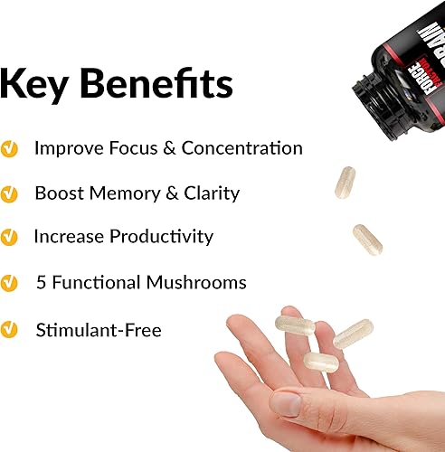 Miniatura 2 de Force Factor Forebrain Focus Brain Booster, suplemento cerebral para aumentar la claridad y la concentración, mejorar la memoria y aumentar la