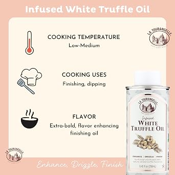 La Tourangelle White Truffle Oil for Fries and Sauces, 8.45 fl oz