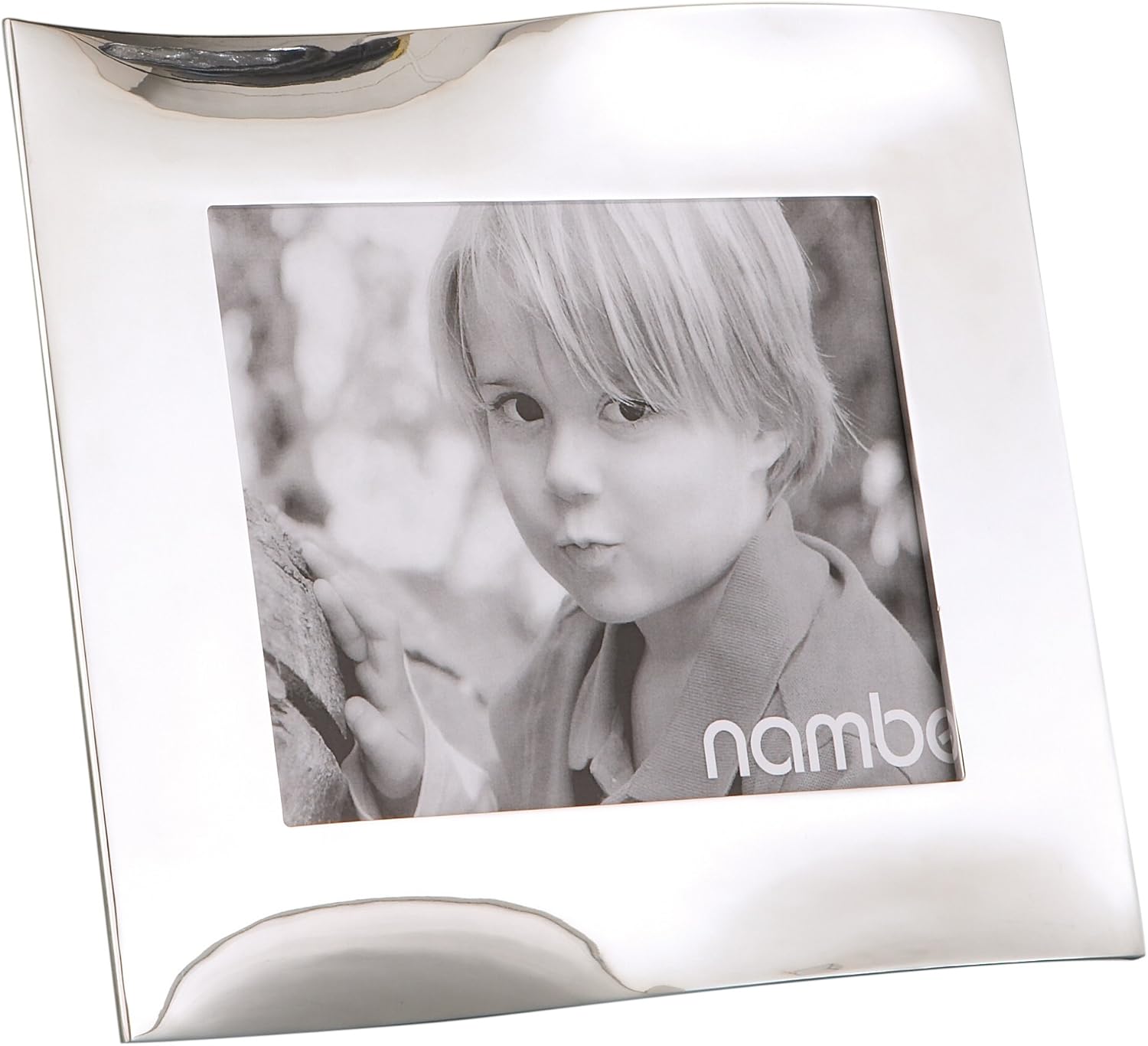 Nambe Ribbon 8Inch by 10Inch Frame Single Frames Nambe Ribbon 8Inch by 10Inch Frame Single Frames