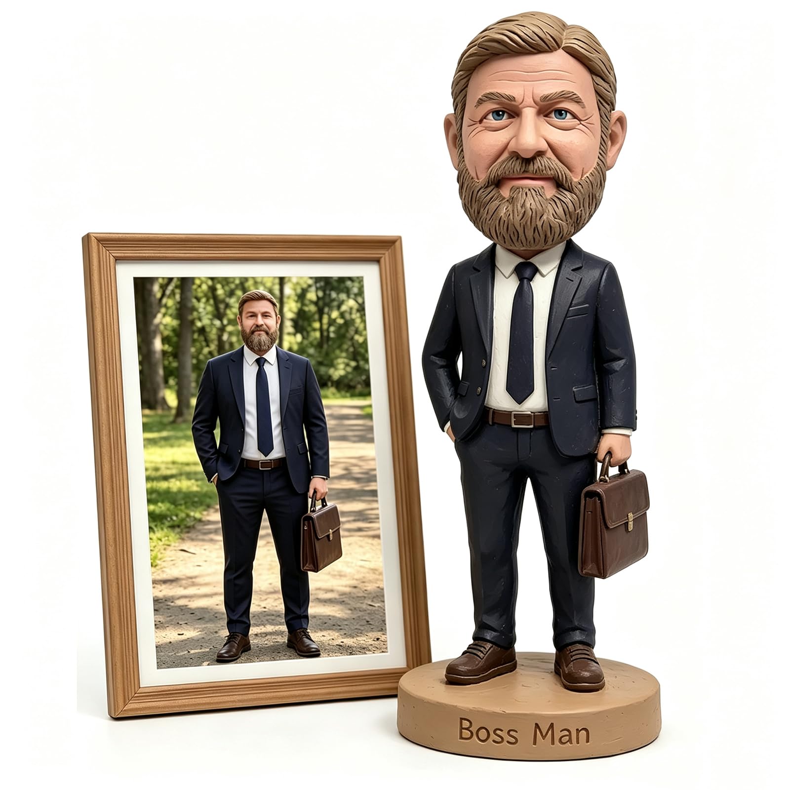 Personnalisée Figurine Bobblehead, Poupée en Pâte Polymère Fabriquée à Main