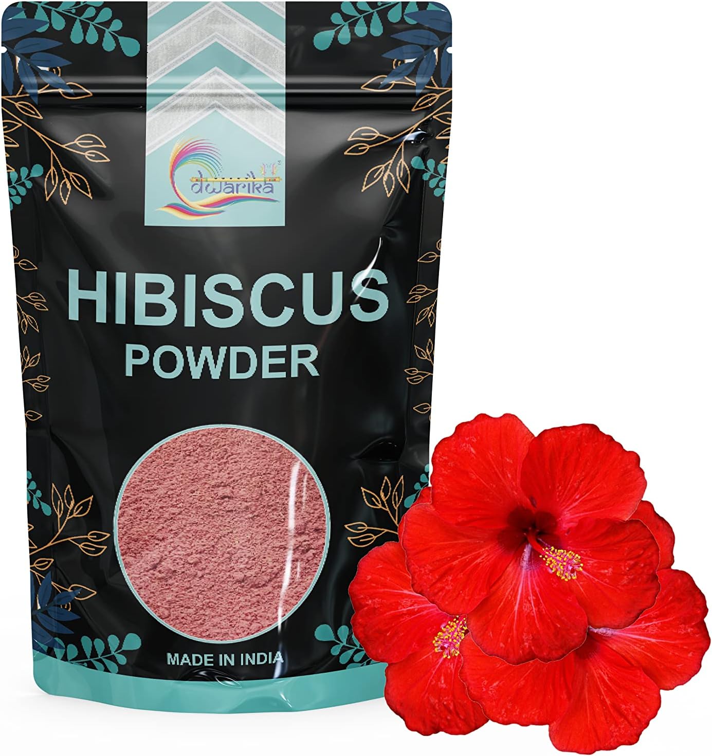 Dwarika, Hibiscus Powder for Hair Care, Skin Cleansing, Conditioning, Mask, Face Pack, Scrub, Wash | Eating (Gudhal ka Phool, Mandaram, Gongura, Mandaram, Arhu (900 Gram)