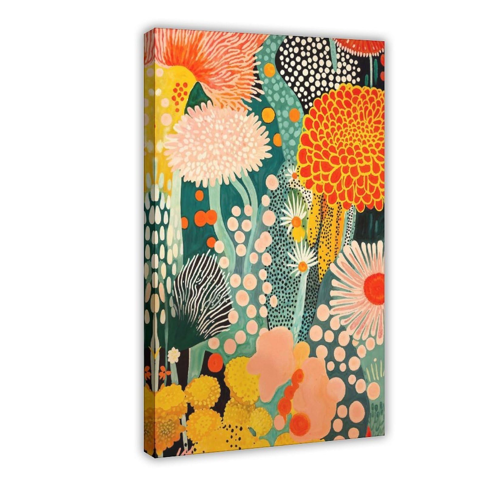 Bareronor Abstract Botanical Poster Canvas Poster Bedroom Decor Landscape Office Room Decor Gift 24" L X 36" W