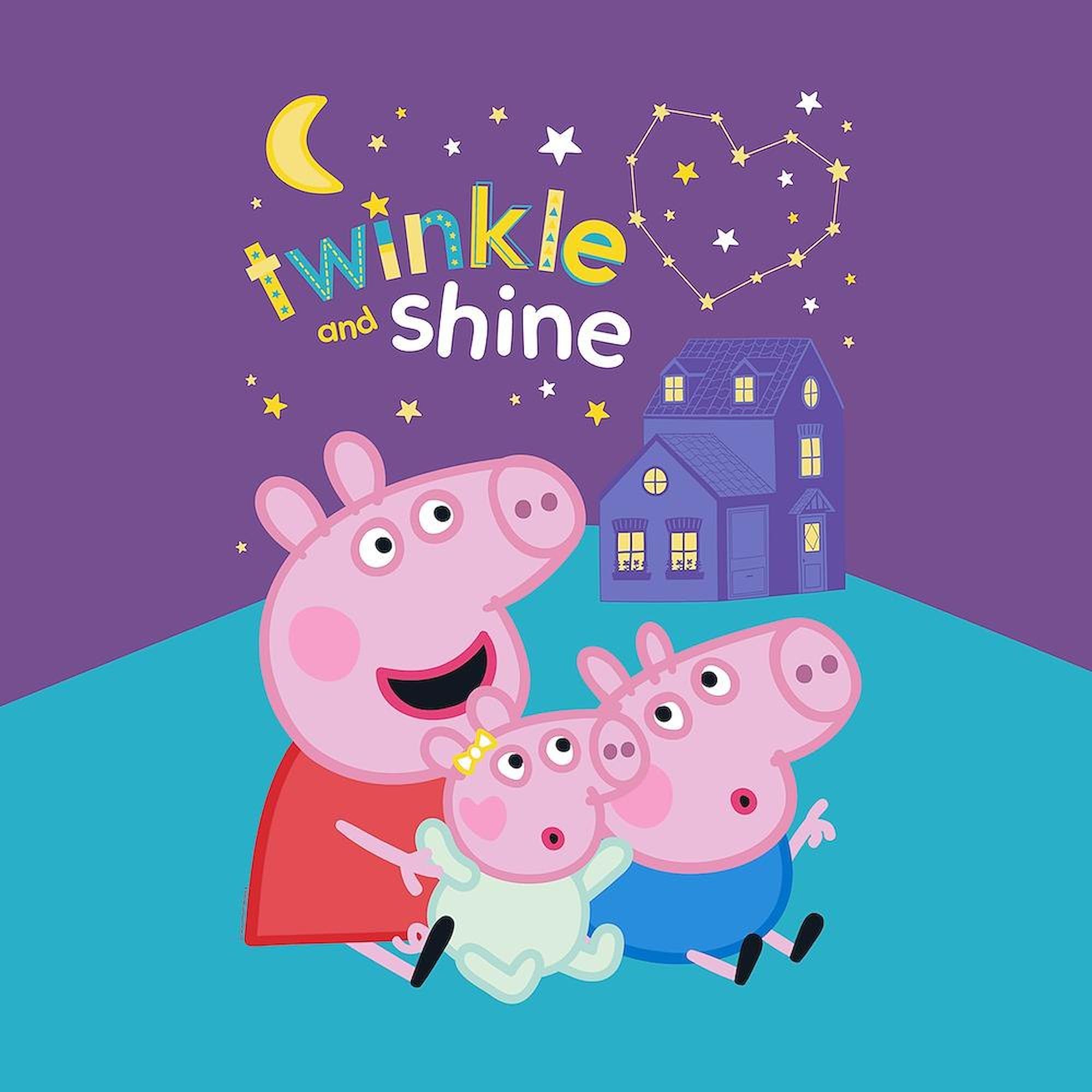CafePress Peppa Pig: Twinkle and Shine Queen Duvet Cover, Printed Comforter Cover, Unique Bedding