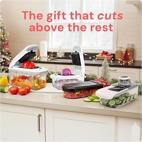 Miniatura 3 de Fullstar Cortador de mandolina para cocina, rallador de queso, espiralizador de verduras y rebanador de verduras para cocinar y preparar comidas