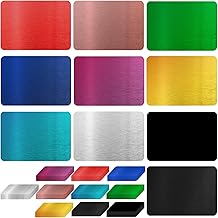 150 Metal Business Cards, 86 x 54 x 0.45 mm, Business Cards, Metal Business Cards, Aluminum Business Cards, Business Cards for Office and DIY, Intense Color