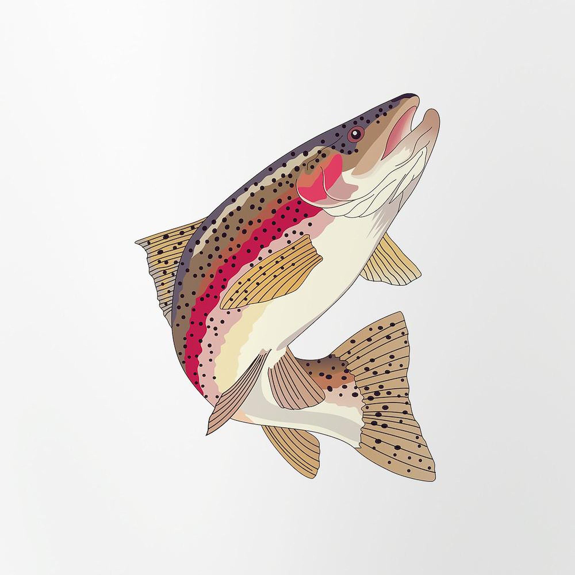 CafePress RAINBOW TROUT Pint Glass, 16 oz. Drinking Glass