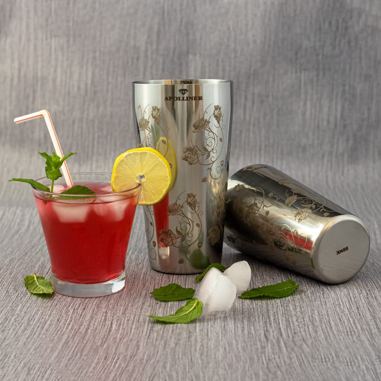 kit barman, Boston Shaker millilitres 750/550 /FILTRE OFFERT,shakers à cocktails, Kit,cocktail,shaker Cadeau homme, Cadeau femme
