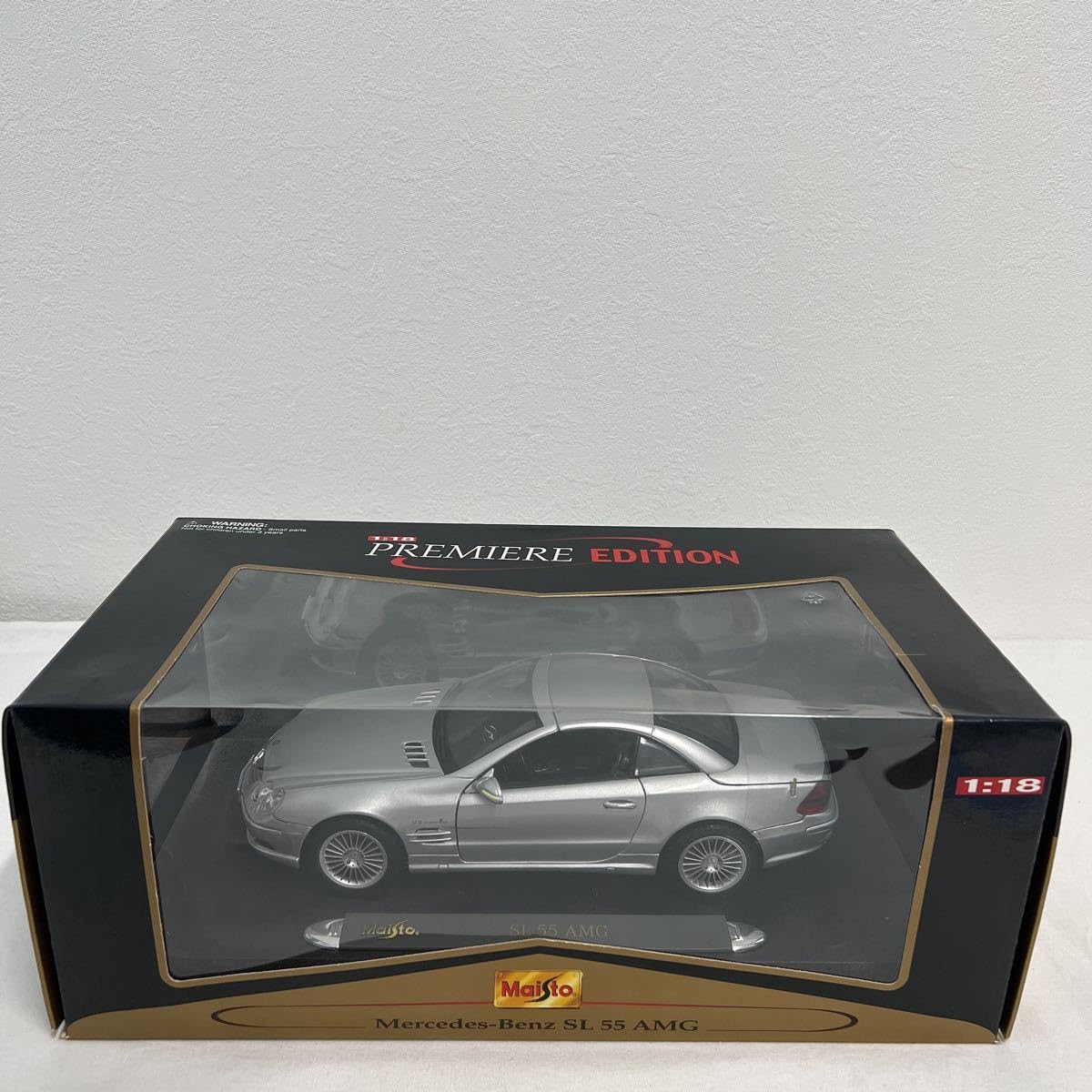 Amazon | Premium Edition 1/18 Mercedes Benz SL55 AMG Silver