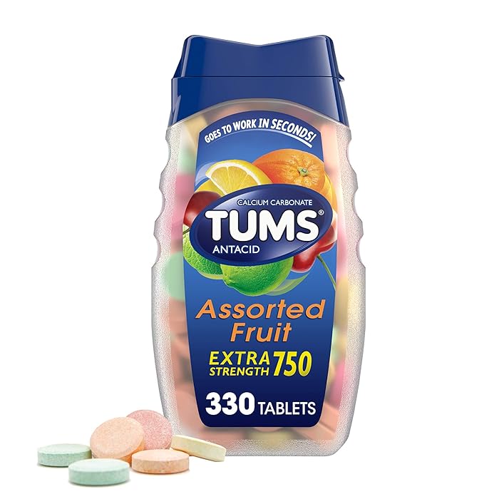 Buy TUMS Extra Strength Antacid Tablets for Chewable Heartburn Relief