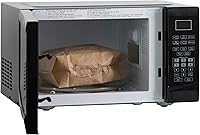 Vista 7 de Horno microondas West Bend WBMW92B de 900 vatios, compacto con 6 configuraciones pre-cocción, descongelamiento rápido, panel de control electrónico