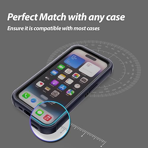 Miniatura 4 de DOME GLASS Whitestone - Protector de pantalla compatible con iPhone 15 Pro Max kit fácil de instalar, protector de pantalla para teléfono