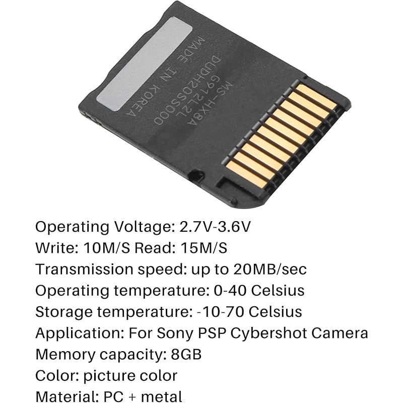 Dawafit 8メモリースティック Pro Duo Hxフラッシュカード So Psp Cehoカメラに適合します X52ytzwsus Anzanatitlan Org
