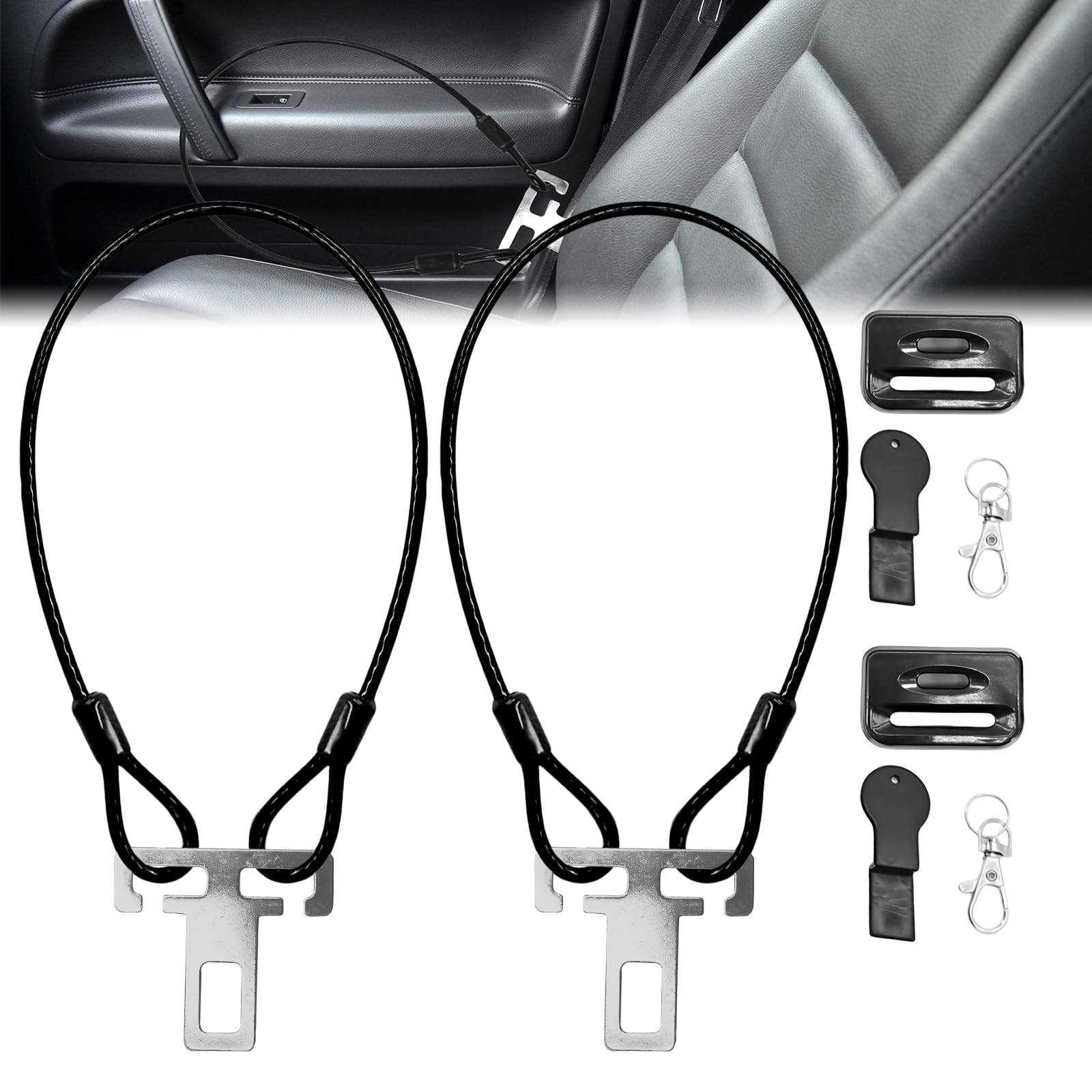 Accesorios Antirrobo Para Autocaravanas,2 Piezas 60 cm Antirrobo Coche,Autocaravanas Y Coches,Bloqueo Volante Para Furgonetas,Ajuste Universal,Accesorios Para Caravanas De Camping