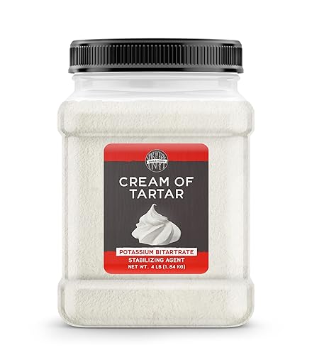 Birch & Meadow 4 libras de crema tártara, ingrediente para hornear, estabilizador
