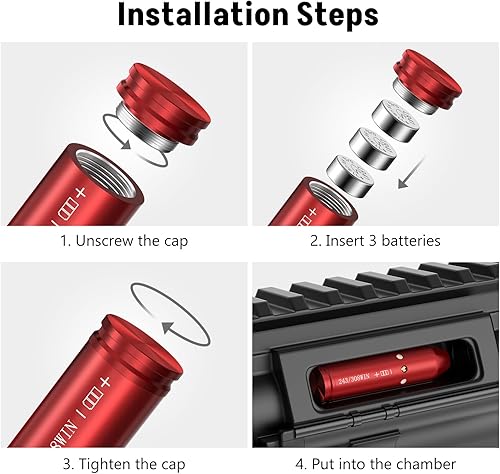 Miniatura 5 de MidTen . 243 308 Bore Sight Laser Red Dot Boresighters 308 con baterías