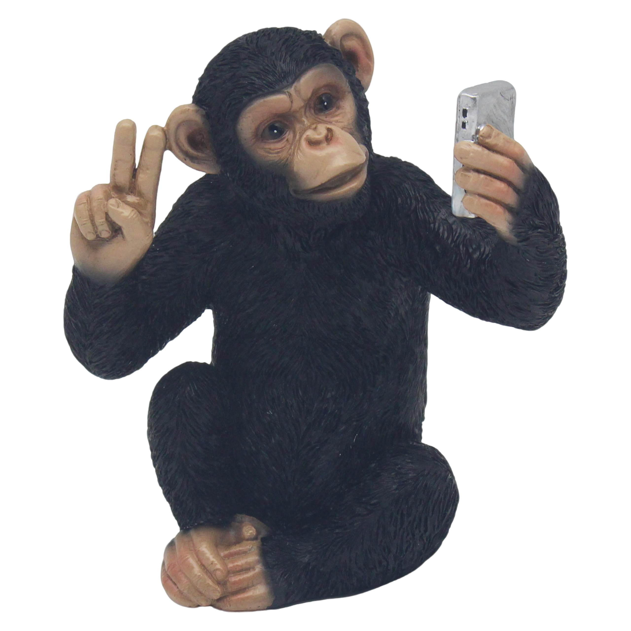 L & P Home & Gifts Cheeky Monkeys Polyresin Cheeky Monkey Selfie Figurines & Ornaments For Home & Office | Home Decor Accessories Statues For Indoor & Outdoor | Lovely Gifts for Women & Men