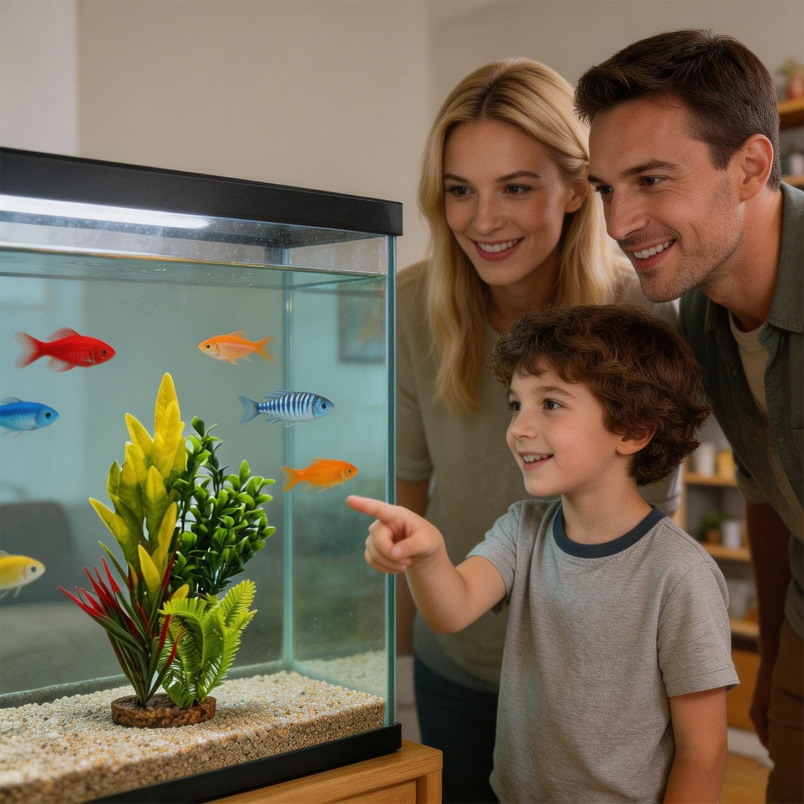 Plantas Artificiales de Acuario Decoración De Tanque De Camarones | De Plantas Para Pecera para Criadores, Aficionados, Principiantes, Hogar, Oficina, Restaurante, Hotel, Sala de Reuniones
