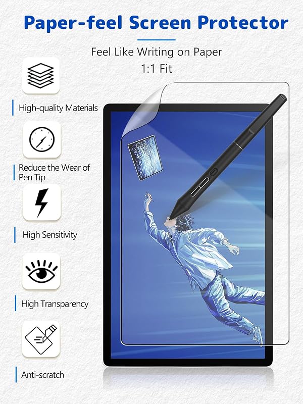 Arxonis 2-Pack Matte Screen Protector for Wacom MovinkPad Pro 14 14 inch Drawing Tablet,Matte Anti-Glare PET Film, Anti-Fingerprint & Scratch-Resistant for Natural Writing and Drawing by Arxonis - Image 4