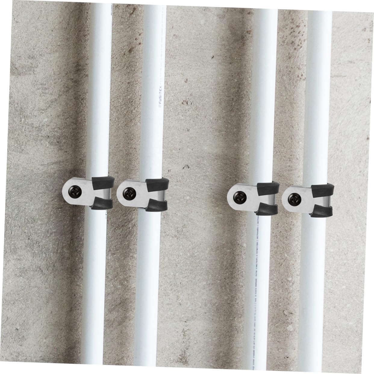 Angoily 100 Pezzi Morsetti per Cavi in Acciaio Inox Cuscinetto in Plastica, Morsetti a Forma di R per Fissaggio Tubi e Gestione Cavi per Uso Domestico e Industriale