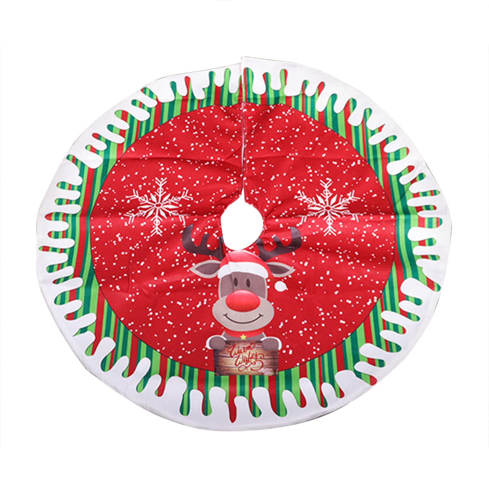 Cartoon Tree Skirt Christmas Tree Skirts Navidad Decoration Party Decor Indoor Christmas Decorations Ornaments Santa Skirt