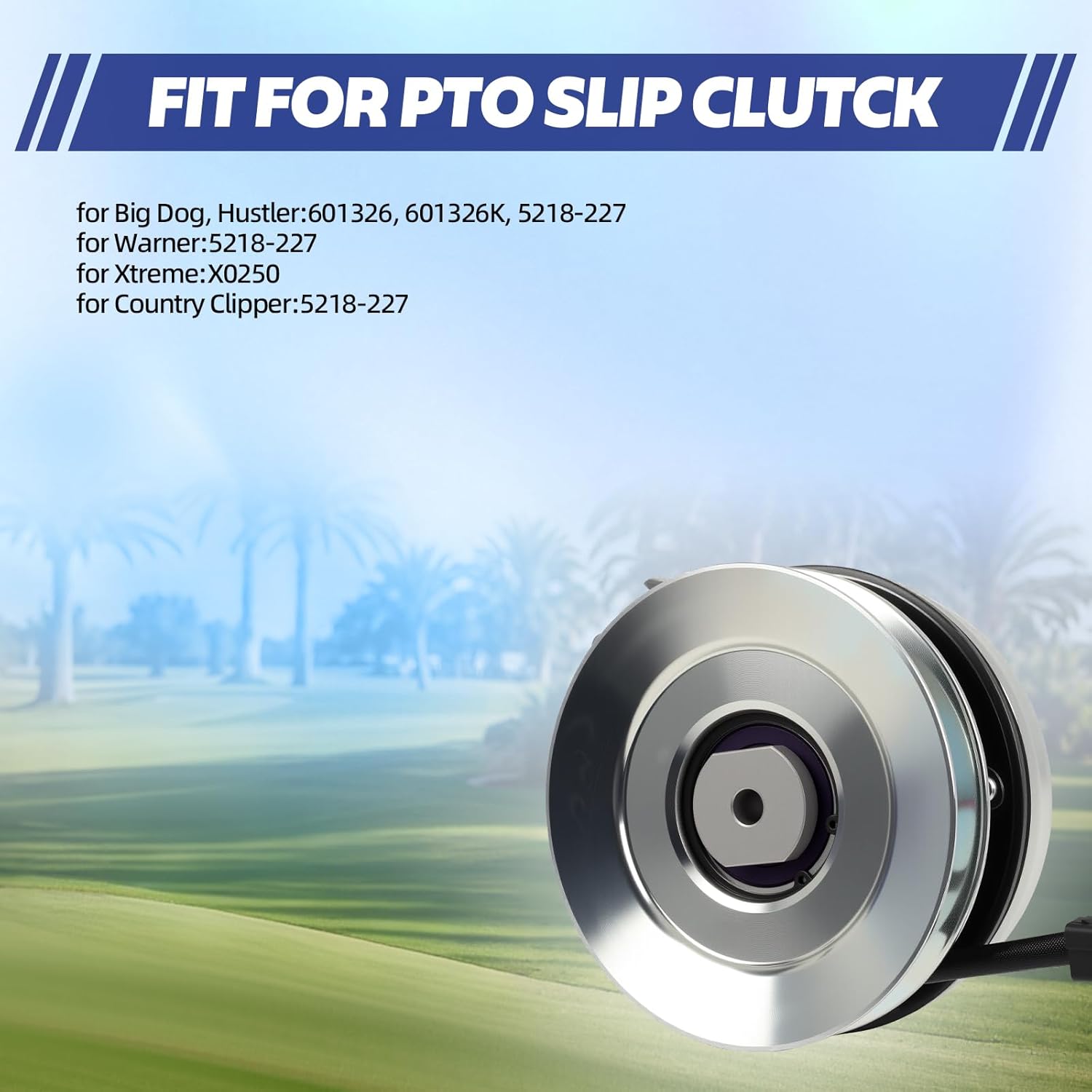 Electric PTO Clutch for Hustler Excel Big Dog Country Clipper FasTrak 601326 X0250 601326K Compatible with FasTrak Super Duty 48" 928374 48" 929778 54" 928382 54" 929786 60" 928481 60" 929794