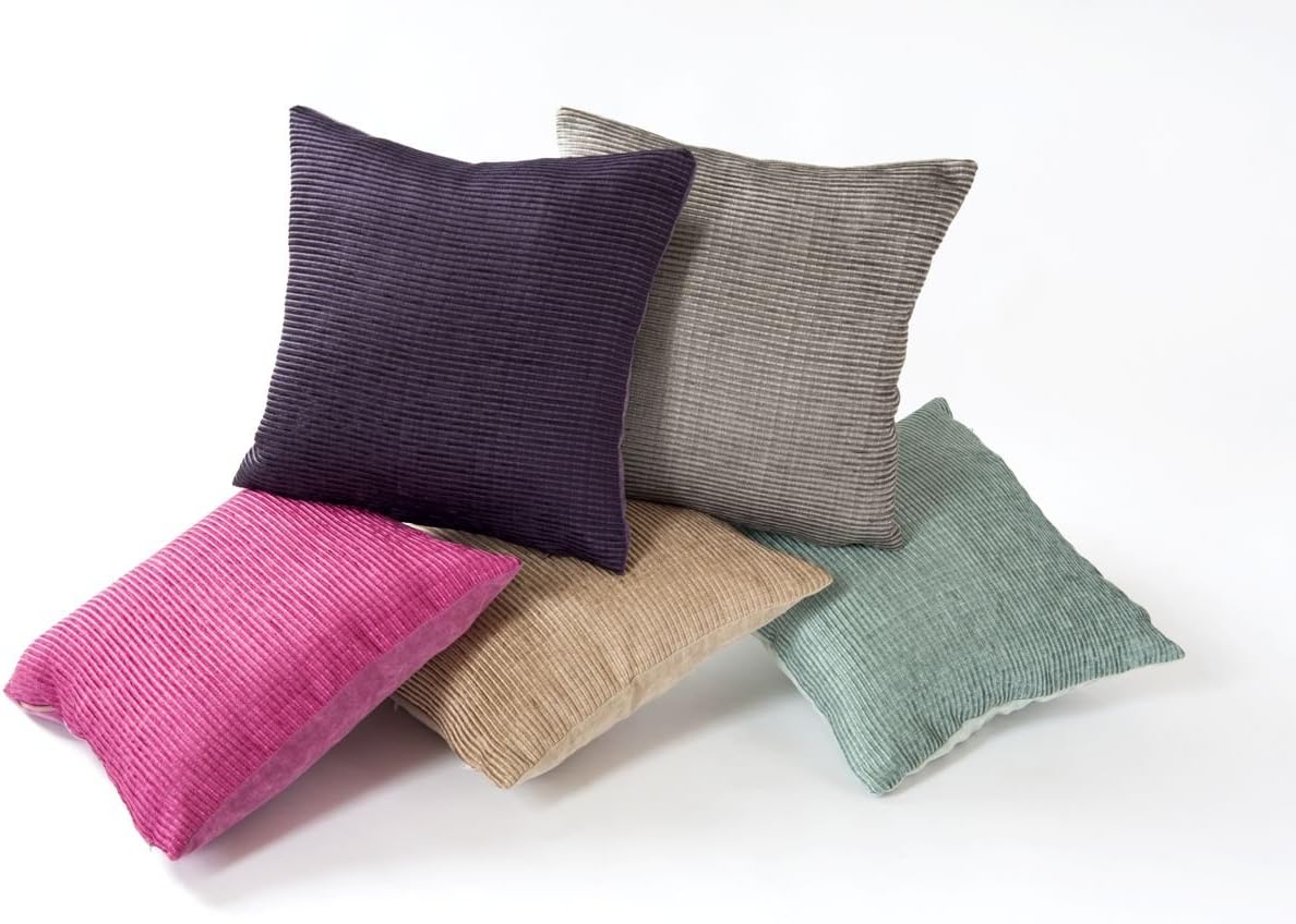 CB Home Simplicity Cord Chenille 16.5in x 16.5in Cushion Cover Green