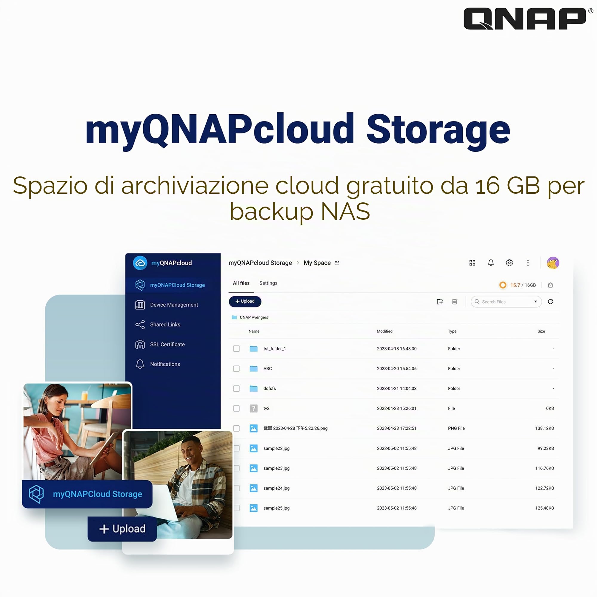 QNAP TS-264-8G-24WD-US NAS desktop ad alte prestazioni a 2 alloggiamenti con capacità di archiviazione di 4 TB, pacchetto HDD preconfigurato RAID1 WD Red Plus