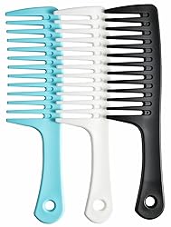 Wide Tooth Comb and Large Detangling Comb, Durable Hair Brush for Best Styling and Professional Care, Suitable for Curly/Long/Wet Hair in all Types.