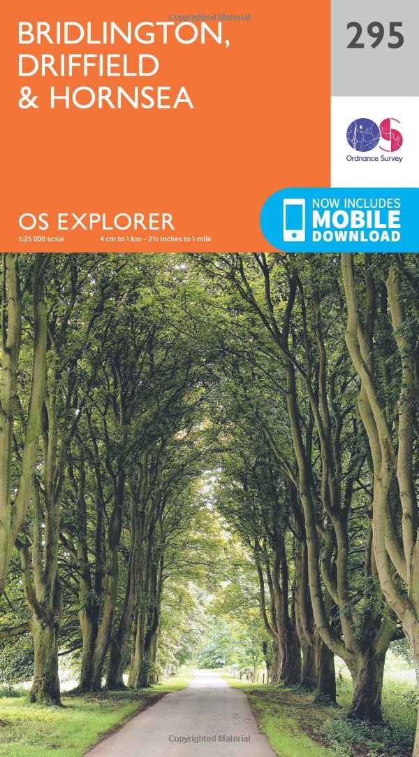 Bridlington, Driffield & Hornsea Map | North Sea Coast | Ordnance Survey | OS Explorer Map 295 | England | Walks | Hiking | Maps | Adventure