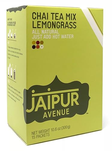 Jaipur Avenue Mezcla de té Chai - Lemongrass 15 porciones