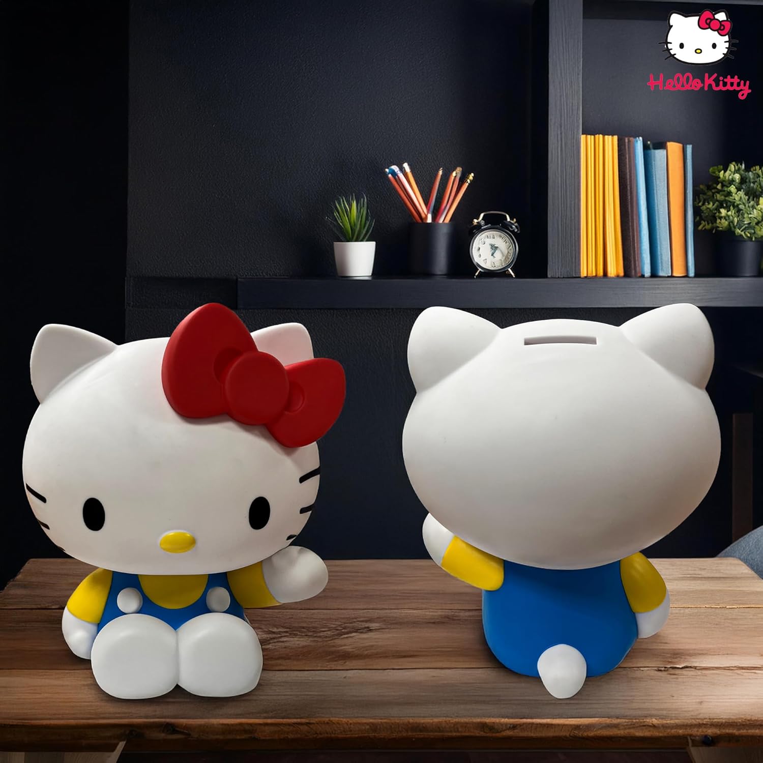 Hello Kitty Piggy Bank | Hello Kitty Coin Bank for Kids | Hello Kitty Money Bank | PVC Material | Multicolor | 8" | Officially Licensed