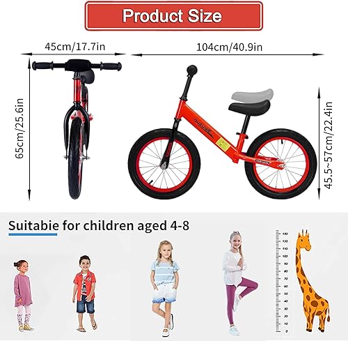 Miniatura 6 de Bicicleta infantil para niñas y niños de 3, 4, 5, 6 años, bicicletas para niños de 14 pulgadas con ruedas de entrenamiento y freno de mano,