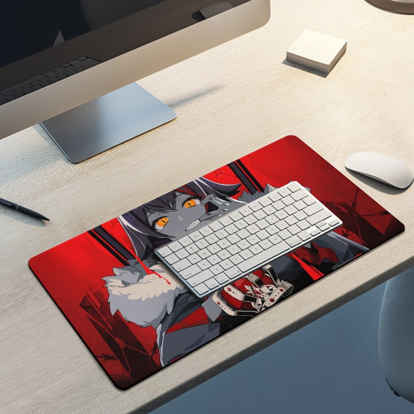 Amazon.co.jp：マウスパッド 大型 VTuber おおかみみお マウス用パット