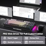 RK ROYAL KLUDGE C87 HE Rapid Trigger Gaming Keyboard, 87 Keys TKL Wired RGB Mechanical Keyboard, 75% Hall Effect Magnetic Switch Keyboard W/Adjustable Actuation Point, 8K Polling Rate, for FPS Gamer