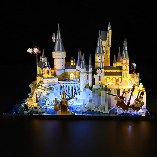 GEAMENT Versión 2023 Kit de luz LED compatible con Lego Harry Potter Hogwarts Castle and Grounds 76419 (juego de modelos no incluido)