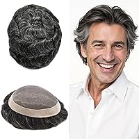 Vista 33 de Mens Toupee Hair Piece For Men Fine Mono Men Hair System Toupee For Men Hair Piece Real Human Hair System For Men Protesis Capilar Para Hombre 6x9