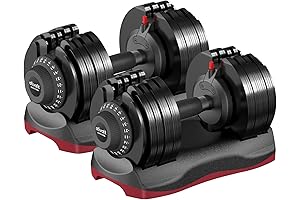 Ativafit Adjustable Dumbbells 80lbs Pair: Elevate Your Home Workouts