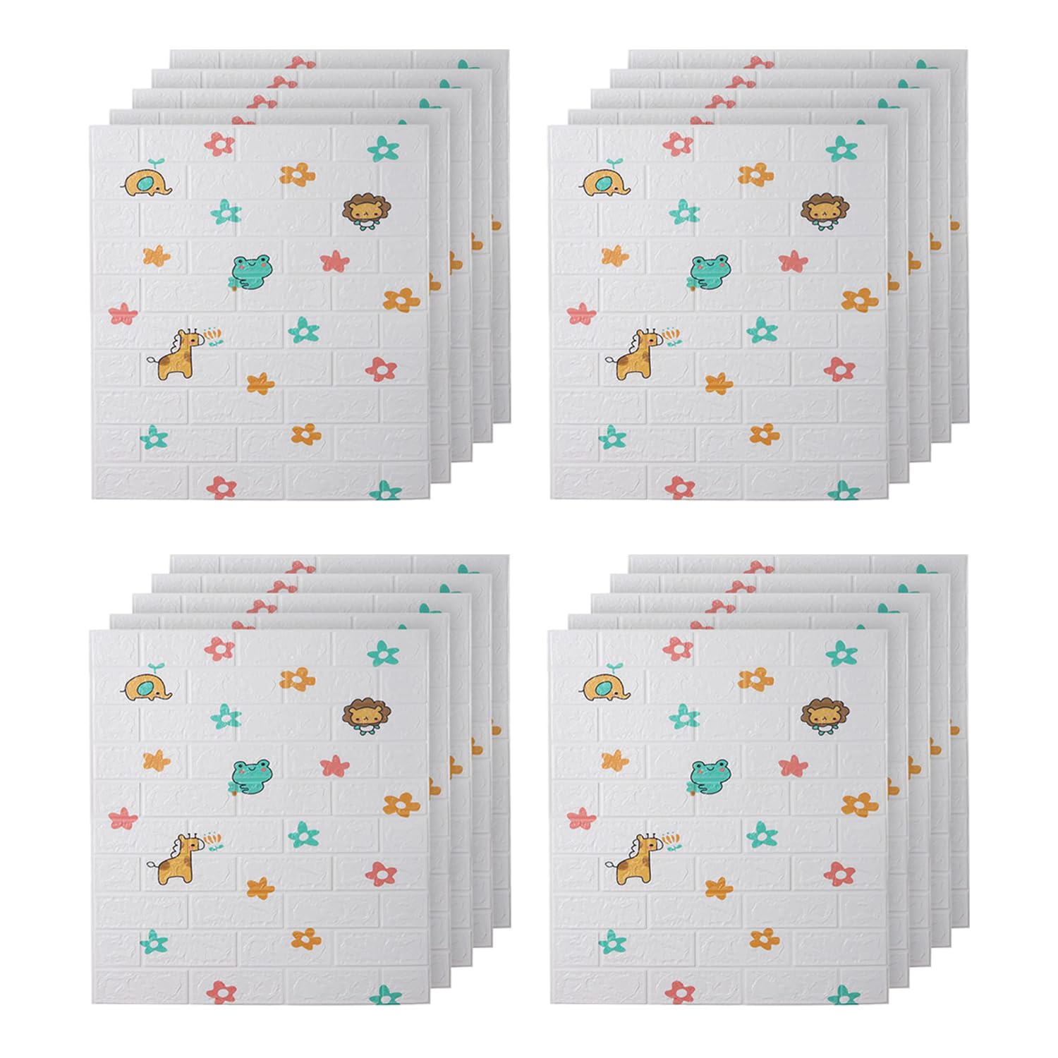 Kuber Industries Foam Brick Pattern 3D Wallpaper for Walls|Soft PE Foam|Easy to Peel, Stick & Remove DIY Wallpaper|Suitable on All Walls|Set of 5 Sheets,70 cm X 70 cm (Pack of 2) (B0CVH7ZBSZ) Amazon Price History, Amazon Price Tracker