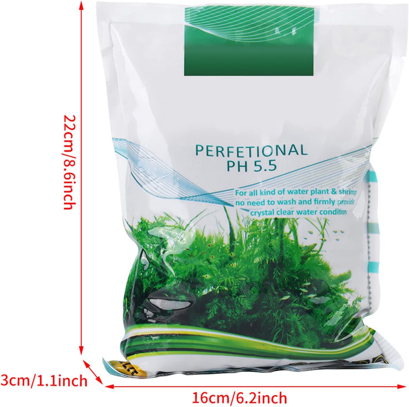1000g Aquarium Fish Tank Bottom Water Grass Seeds Plant Sand Mud, Professional Aquarium Soil, Water Grass Mud for Fish Tank