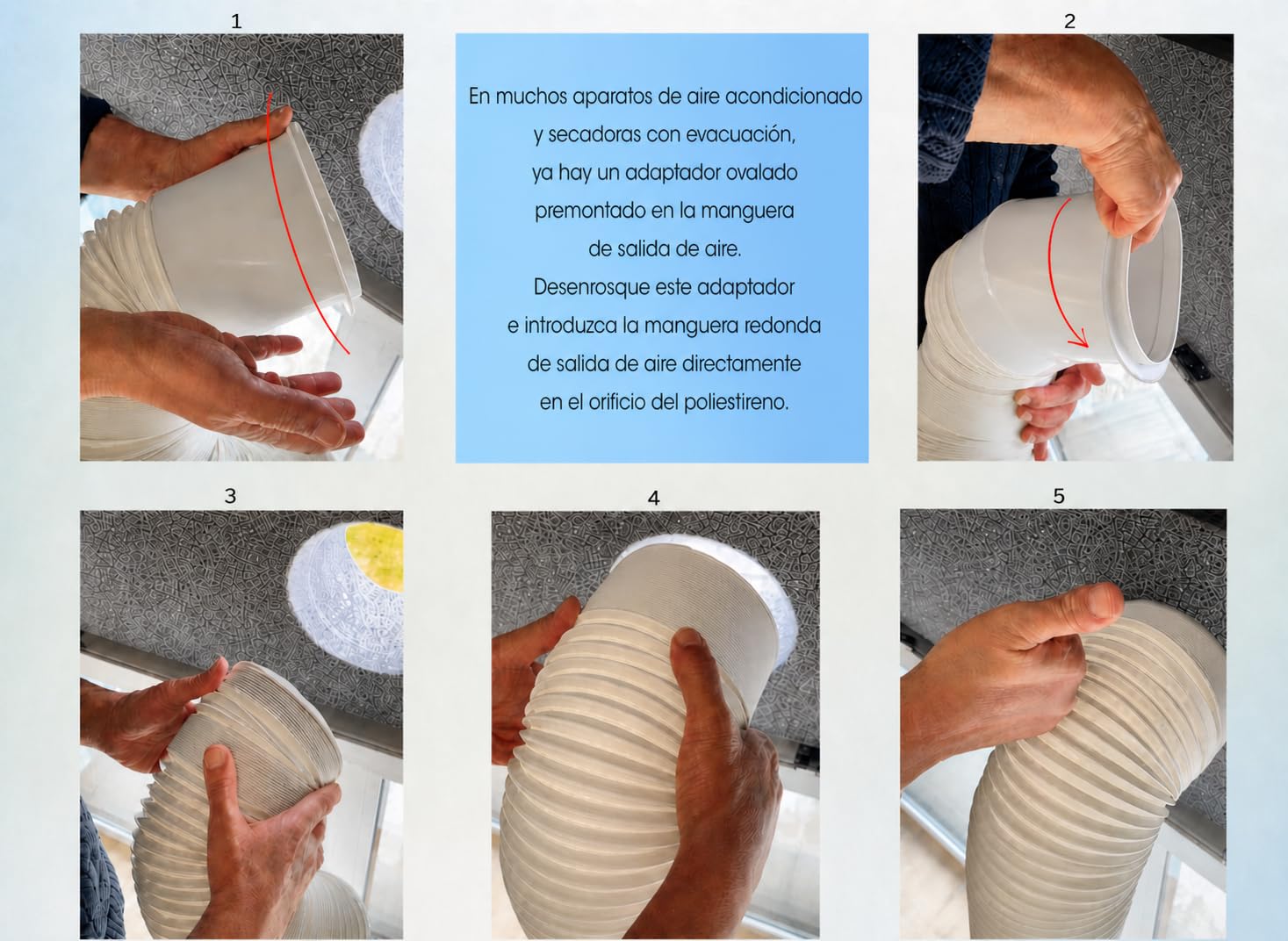 Junta para ventana 30-249 cm para climatizador móvil y secadora de evacuación, también para puertas – montaje rápido sin taladrar/pegar – junta de climatización [80 cm]