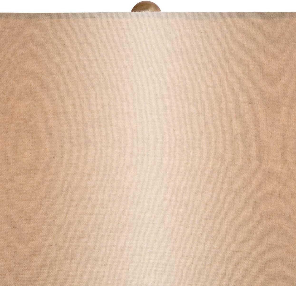 Bеѕt Dеаl Chеар 🛒 Kylie Country Cottage Coastal Table Lamps 26.5 High Set of 2 Mother of Pearl Tile Vase Beige Fabric Drum Shade Decor for Living Room Bedroom House Bedside Nightstand Home - Regency Hill