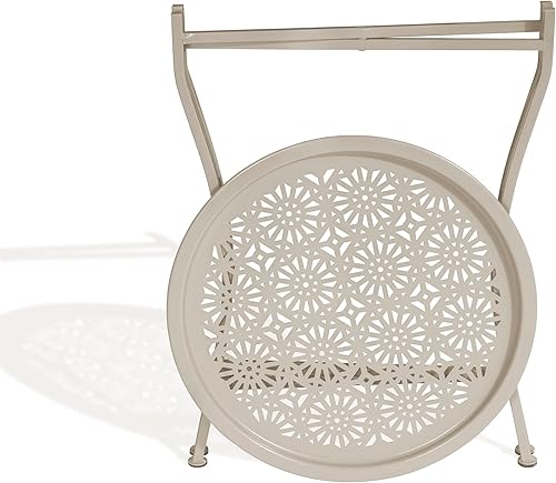 Miniatura 5 de Atlantic Mesa auxiliar de bandeja margarita la mesa se levanta para servir como bandeja construcción de metal recubierto de polvo segura para dentro