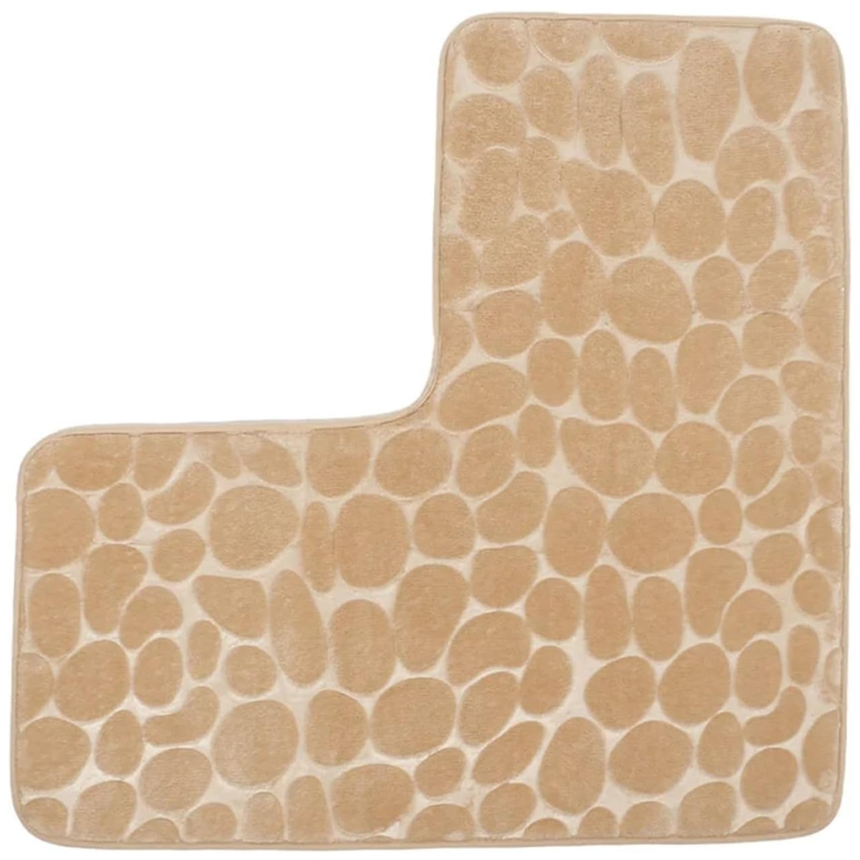 Tapis de bain incurvé 32x16 pouces antidérapant en microfibre pour douche d'angle