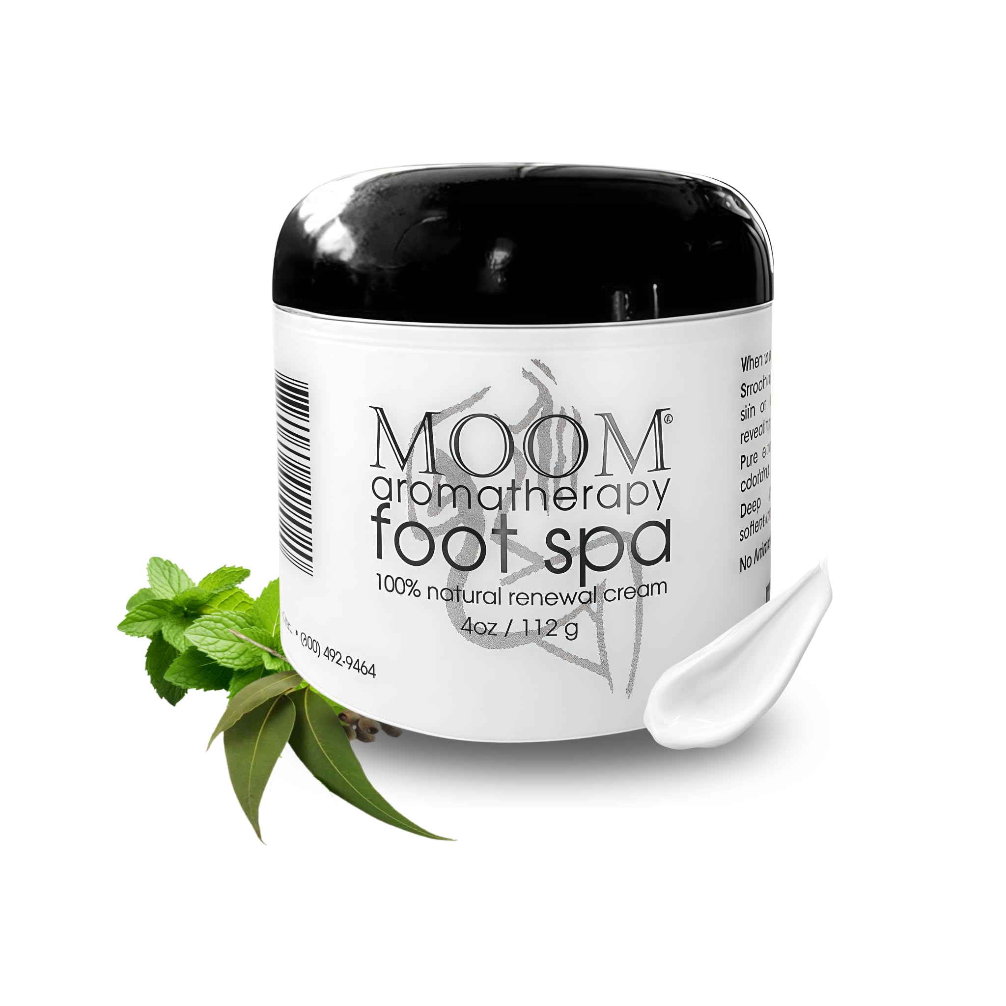 MOOM Foot Spa Cream – 100% Natural Foot Renewal, foot cream infused with Essential Oils for Soft, Smooth Feet, Aromatherapy Moisturizer for Dry, Cracked Heels,Feet,Knees,Elbows,Hands